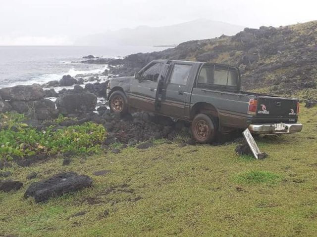 Truck crash Easter Island