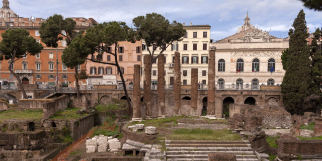 View of the ancient temples