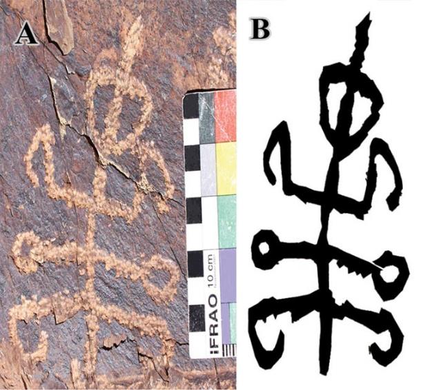 mantis petroglyph iran