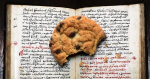 Tudor manuscript cookie