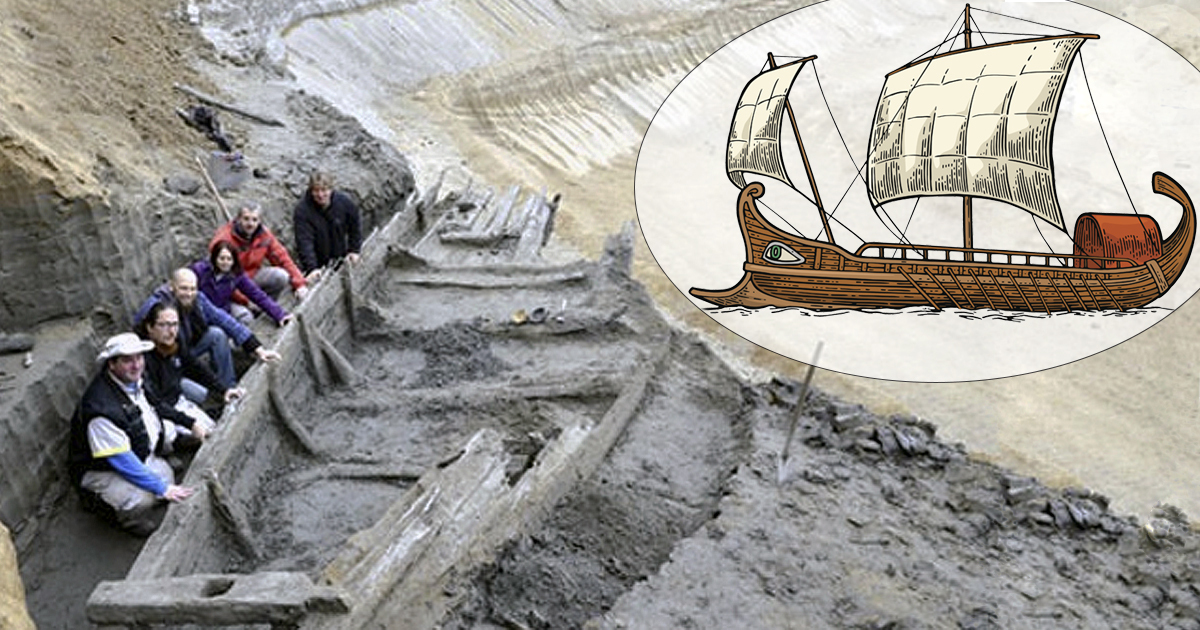 Probably Roman shipwreck in Serbia