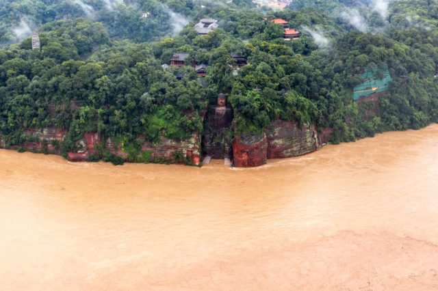 buddha statue flood