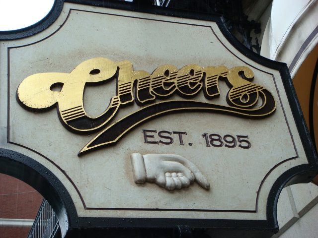 Cheers bar sign