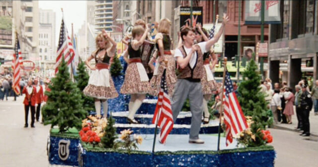 Matthew Broderick in the parade scene