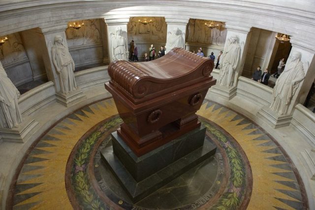 The sarcophagus of Napoleon Bonaparte. Photo by Son of Groucho CC BY 2.0