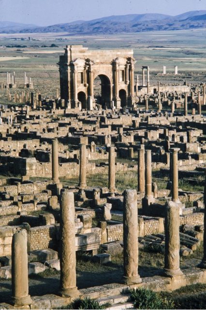 Timgad Roman Ghost City photographed by Brian Brake for LIFE magazine, 1965