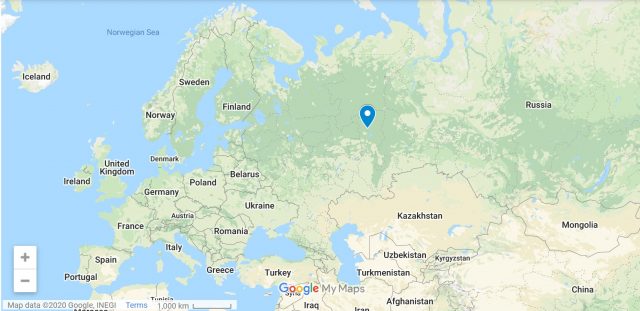 Where the Voskhod 2  landed. Credit: Google Maps.