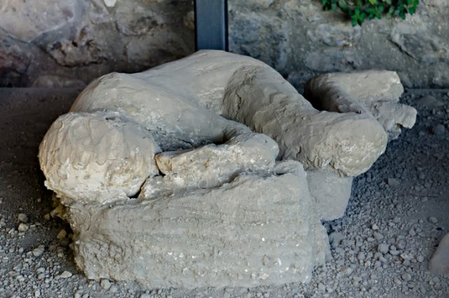 About three-quarters of Pompeii’s 165 acres have been excavated.