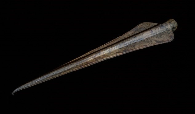 The large size of this spearhead has confused experts, who so far are considering it may have been a significant object in religious cermonies. Image credit – Jersey Heritage