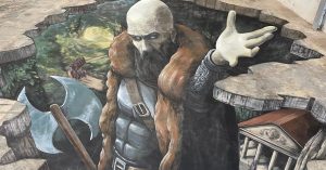 street art of Sir Guy made by Joe Hill