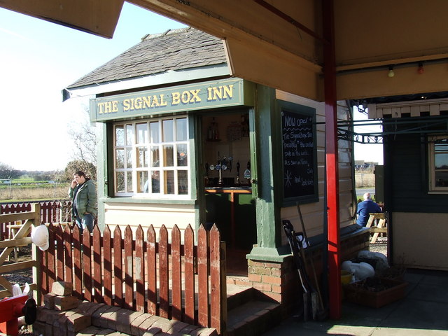 the Signal Box Inn, a pub with just 8 square feet of indoor space