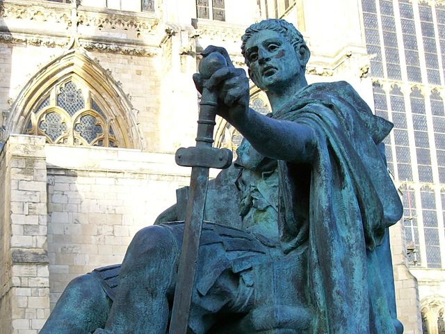 Bronze Statue of Constantine the Great, who was responsible for reinstating the poena cullei