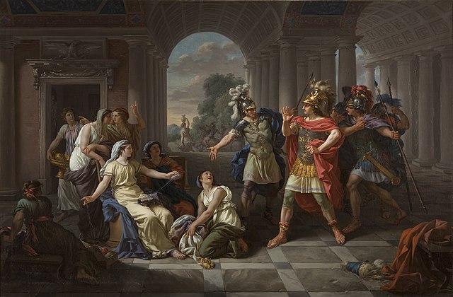 Tarquin’s Sons Admiring Lucretia’s Virtue by Jean-Jacques Lagrenée