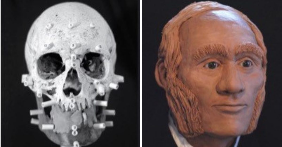 A facial reconstruction of John Gregory, Warrant Officer of the Franklin Expedition. (Photo Credit: Diana Trepkov / University of Waterloo)