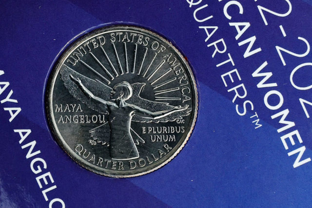 the new Maya Angelou quarter seen in detail