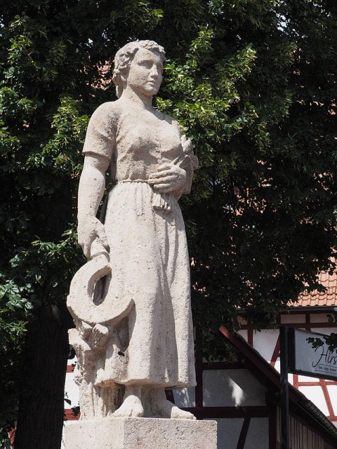 Katharina Kepler, as sculpted by Jakob Wilhelm Fehrle