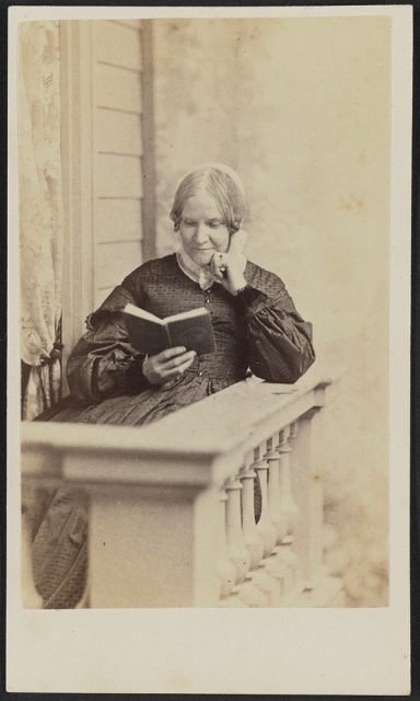 Portrait of Lydia Maria Childs, popular advice writer, circa 1865. (Photo Credit: Library of Congress)