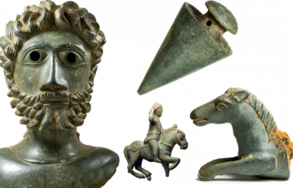 Roman bronzes to be auctioned off as a single lot. (Photo Credit: Hansons Auctioneers)