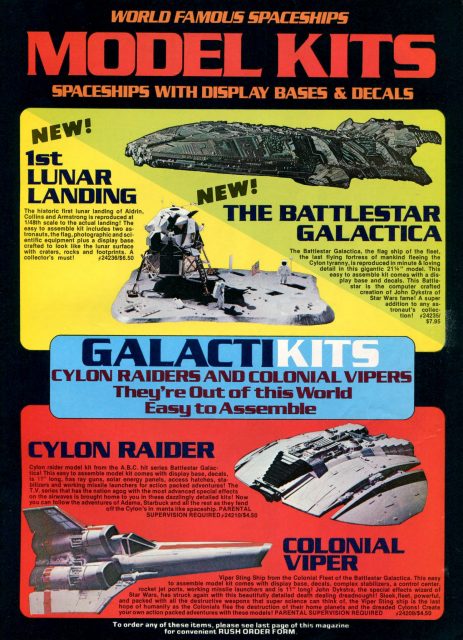 model kits for battlestar galactica toys