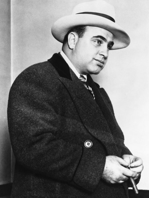 Portrait of gangster Al Capone 