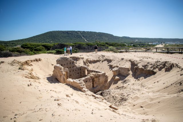 View of the ancient Roman baths at Cape Trafalgar