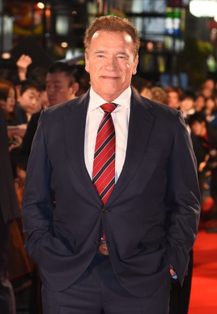 Arnold Schwarzenegger at the premier of Terminator: Dark Fate, in Tokyo Japan, 2019. (Photo Credit: Jun Sato/ Getty Images)