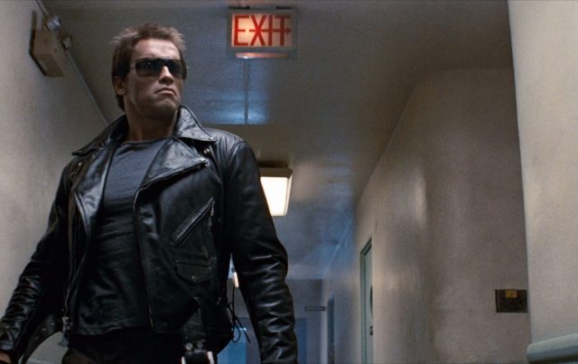 Arnold Schwarzenegger in the Terminator, 1984. (Photo Credit: Metro-Goldwyn-Mayer/ MovieStillsDB)