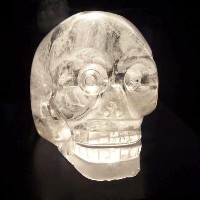 Crystal Skull at Musee du quai Branly, Paris 