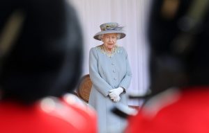 Her Majesty the Queen attends the Trooping the Colour ceremony, 2021.