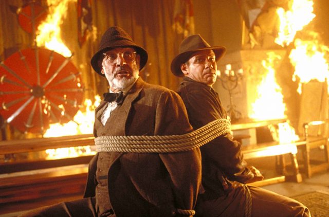 Sean Connery and Harrison Ford in the Last Crusade