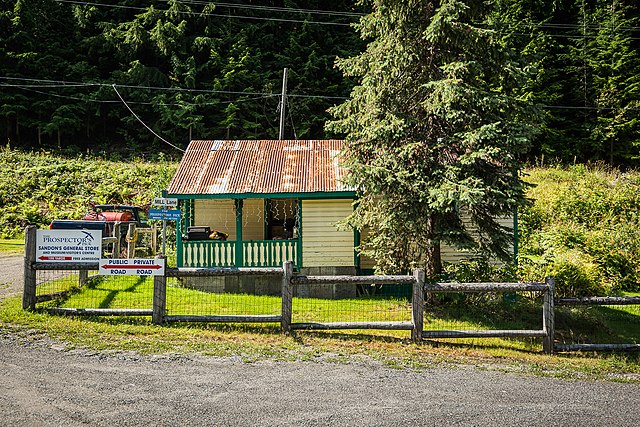 General store in Sandon, British Columbia