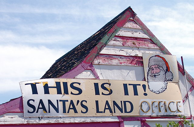 Roof of the Santa Claus post office