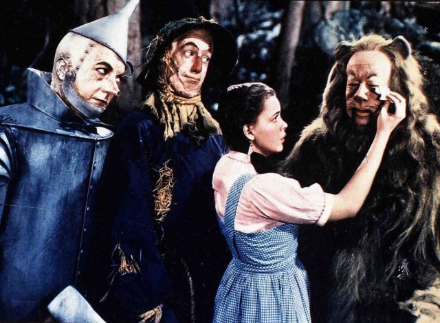 The Tin Man, Dorothy, the Scarecrow and the Cowardly Lion from The Wizard of Oz
