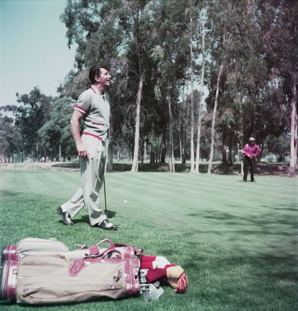 Dean Martin on the golf course