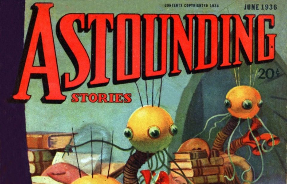 Cover of Astounding Stories, precursor to Astounding Science-Fiction. (Photo Credit: Via Wikimedia Commons, art by Howard V. Brown)