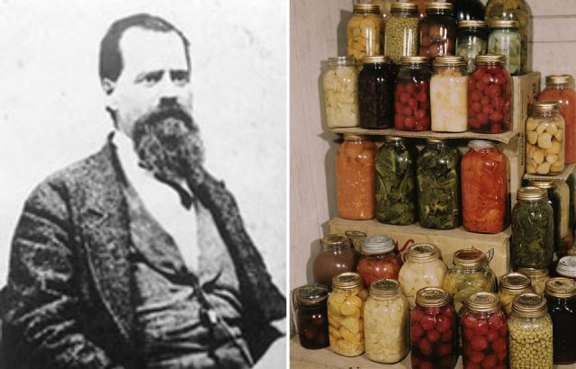 Mason jars and their eponymous creator