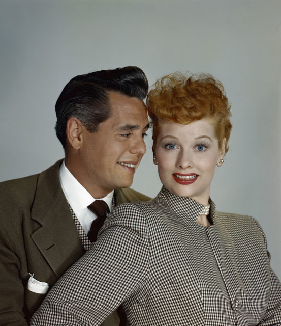 A color portrait of the couple