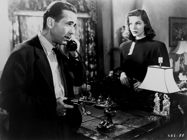 Bogart and Bacall in The Big Sleep