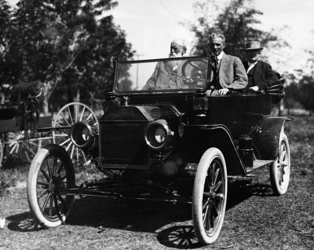 Henry Ford in Model T 