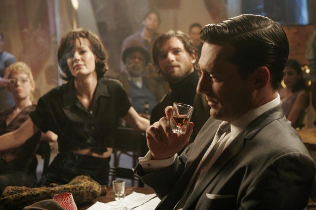 Jon Hamm drinking 