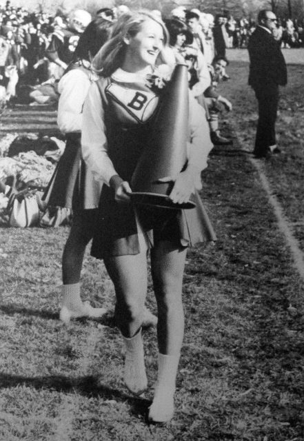 Meryl Streep cheerleading in 1966