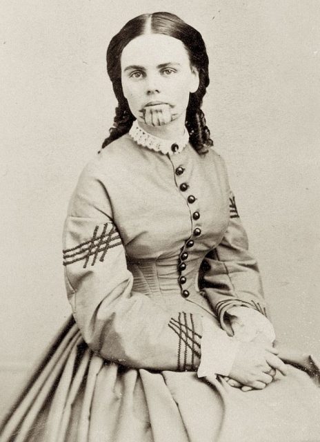 Photographic portrait of Olive Oatman