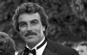 Tom Selleck arrives during the 55th Annual Academy Awards