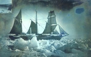 The Endurance sitting in ice