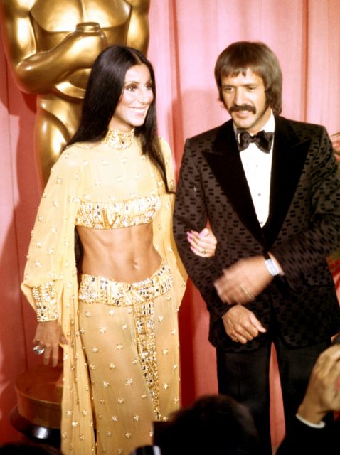 Sonny and Cher at the 1973 Oscars. (Photo Credit: Michael Ochs Archives/ Stringer/ Getty Images)