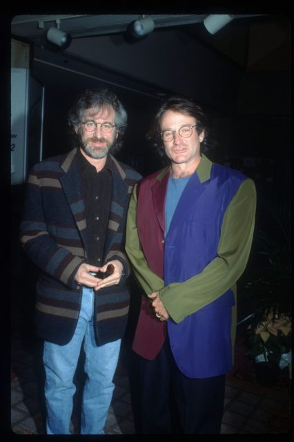 Steven Spielberg and Robin Williams 