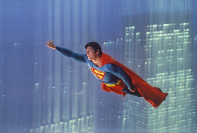 Superman flying