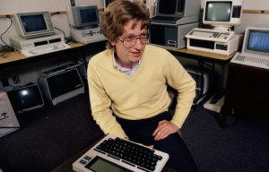 A young photo of Bill Gates