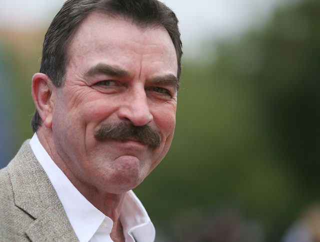 Photographic portrait of Tom Selleck