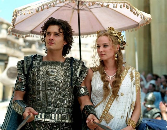 Orlando Bloom and Diane Kruger in Troy